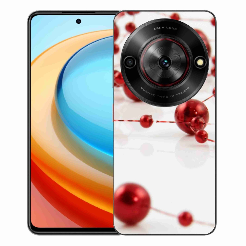 Gelový kryt mmCase na ZTE Blade A75 - vánoční řetěz