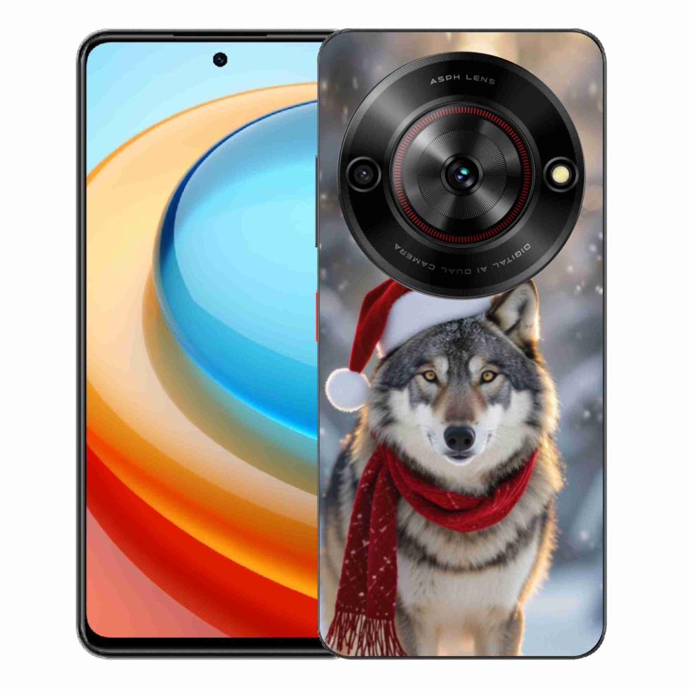 Gelový kryt mmCase na ZTE Blade A75 - vánoční vlk