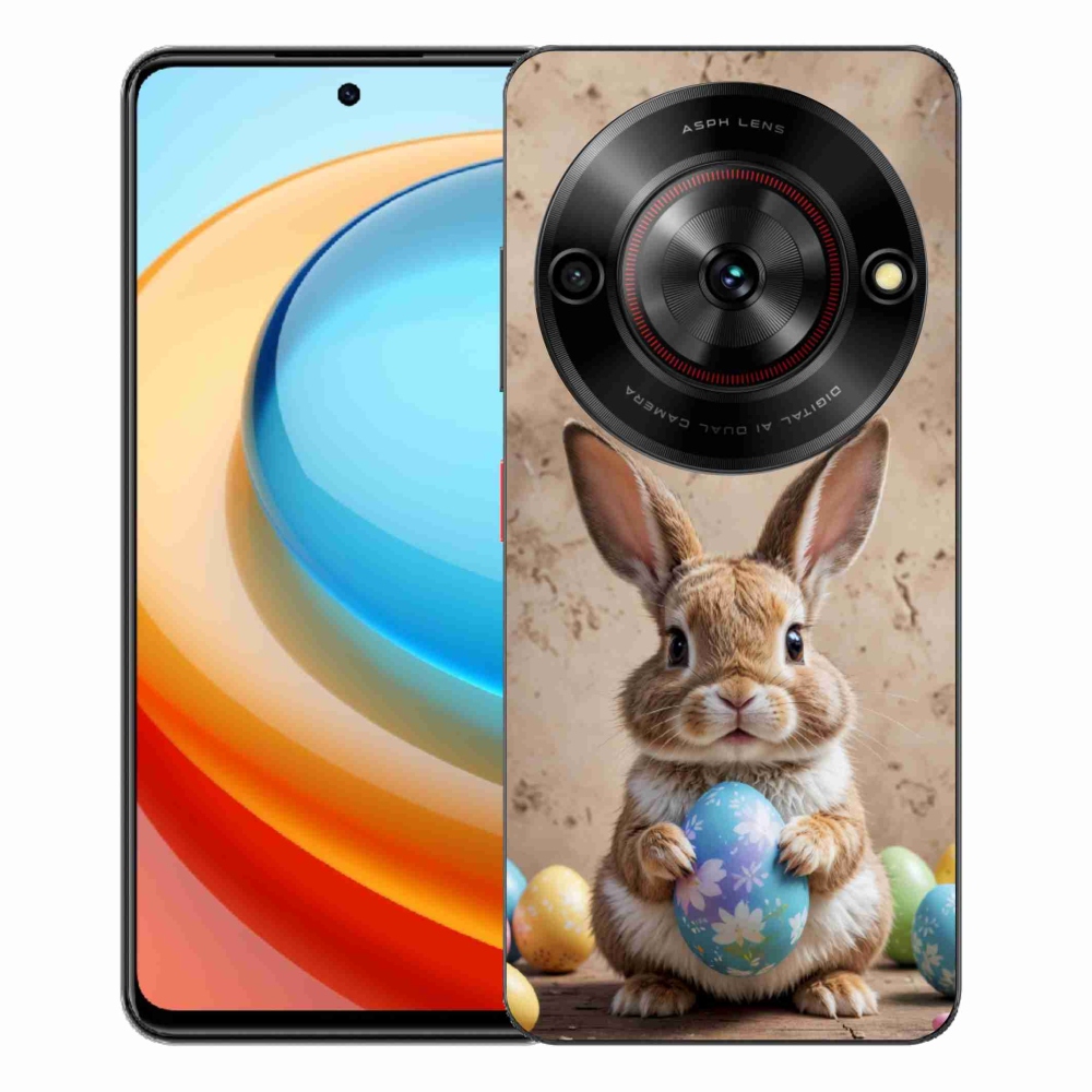 Gelový kryt mmCase na ZTE Blade A75 - velikonoční králíček