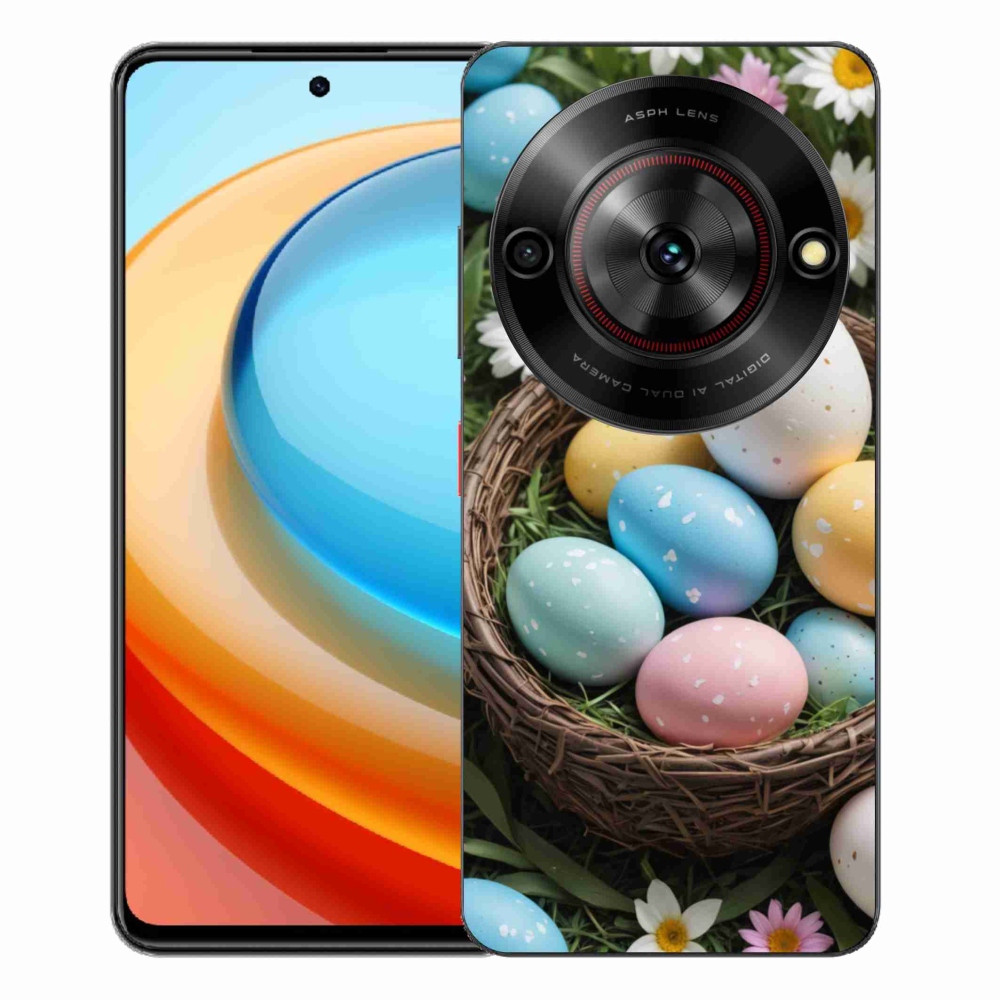 Gelový kryt mmCase na ZTE Blade A75 - velikonoční vajíčka 2