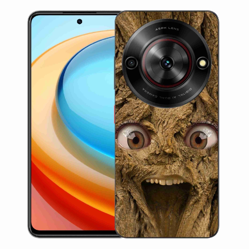Gelový kryt mmCase na ZTE Blade A75 - veselý strom s očima