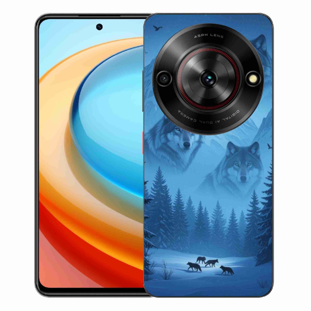 Gelový kryt mmCase na ZTE Blade A75 - vlčí smečka