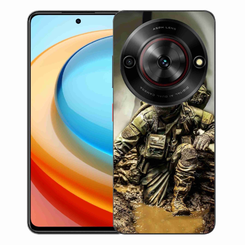 Gelový kryt mmCase na ZTE Blade A75 - voják