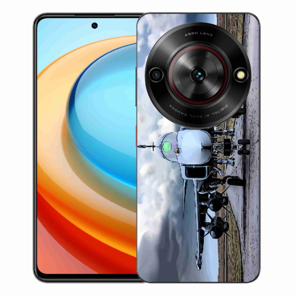 Gelový kryt mmCase na ZTE Blade A75 - vojenské letadlo