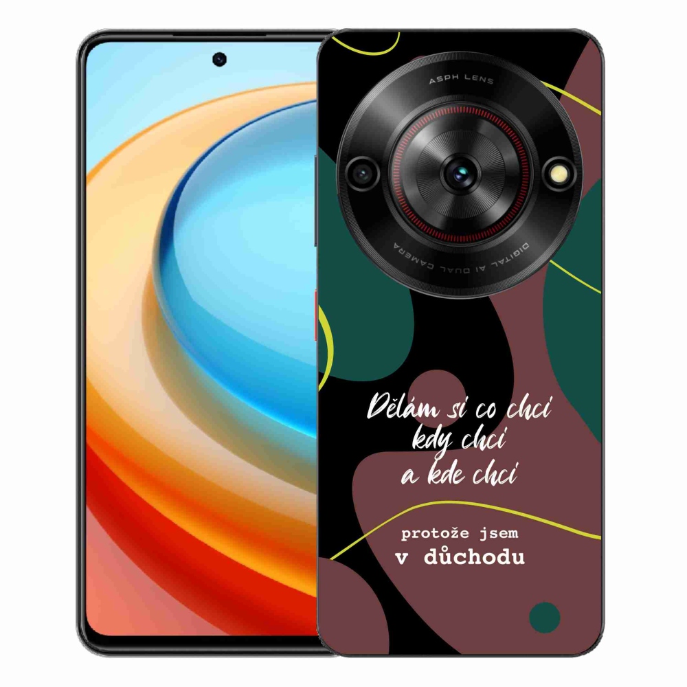 Gelový kryt mmCase na ZTE Blade A75 - vtipný text 10 černé pozadí