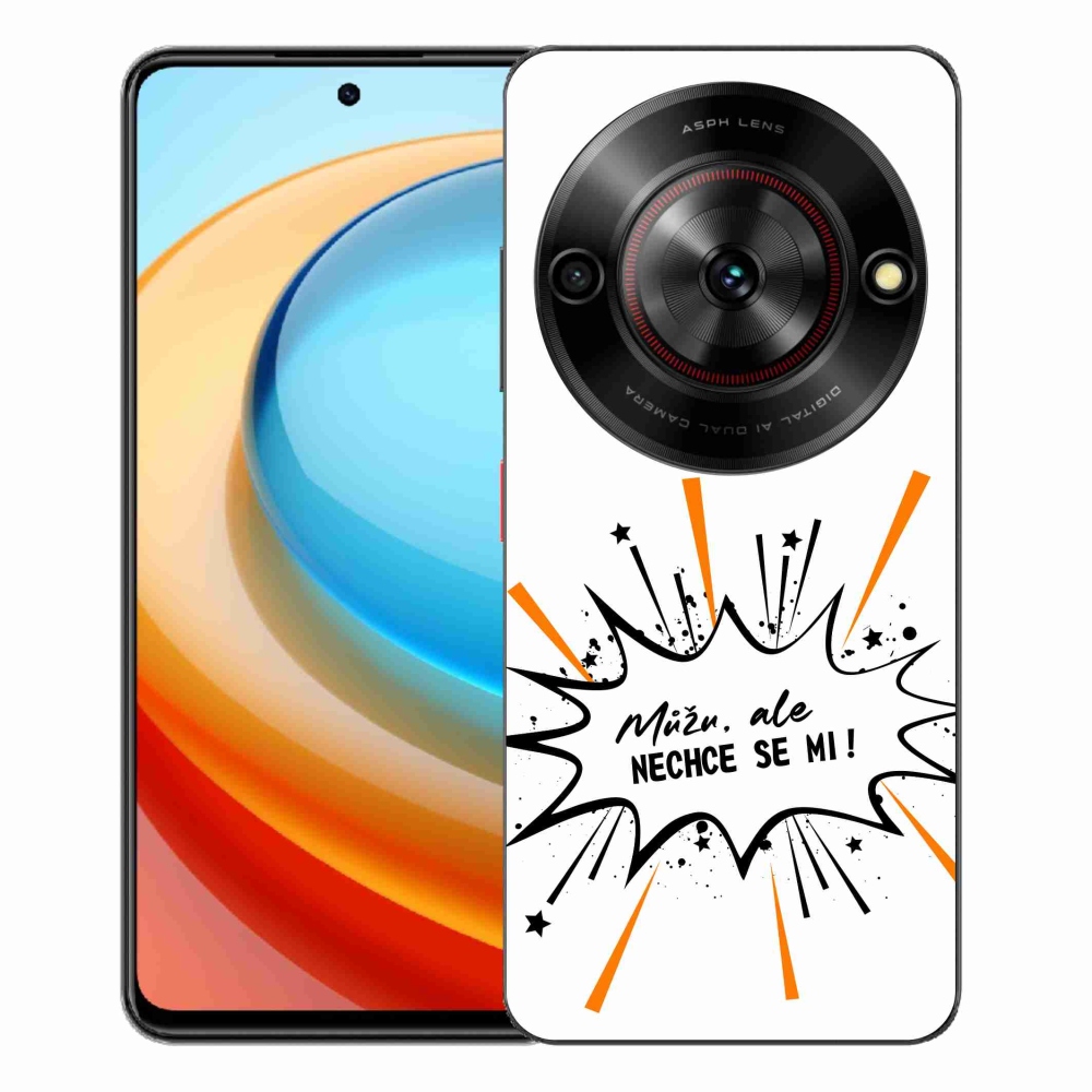 Gelový kryt mmCase na ZTE Blade A75 - vtipný text 11 bílé pozadí