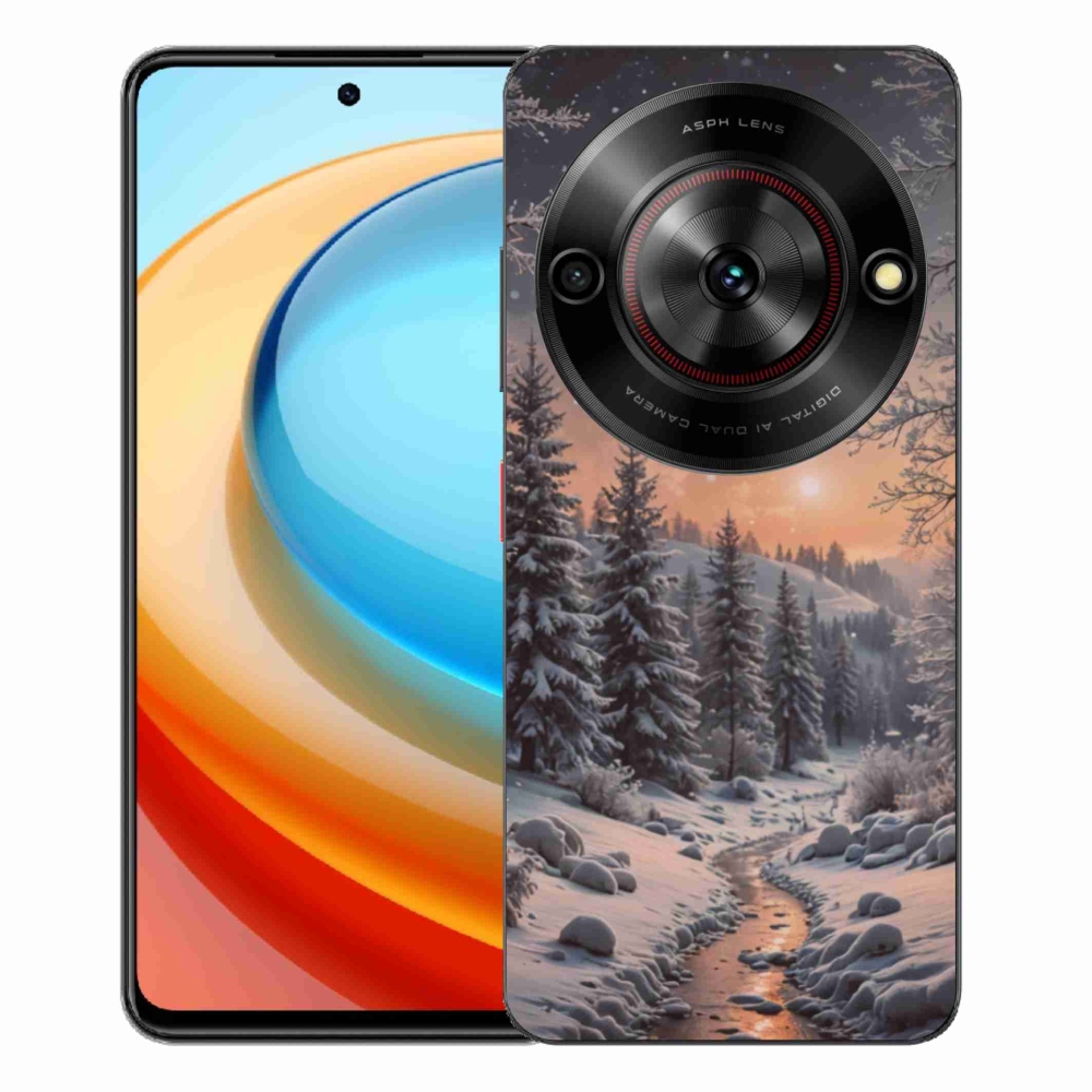 Gelový kryt mmCase na ZTE Blade A75 - zimní krajina 2