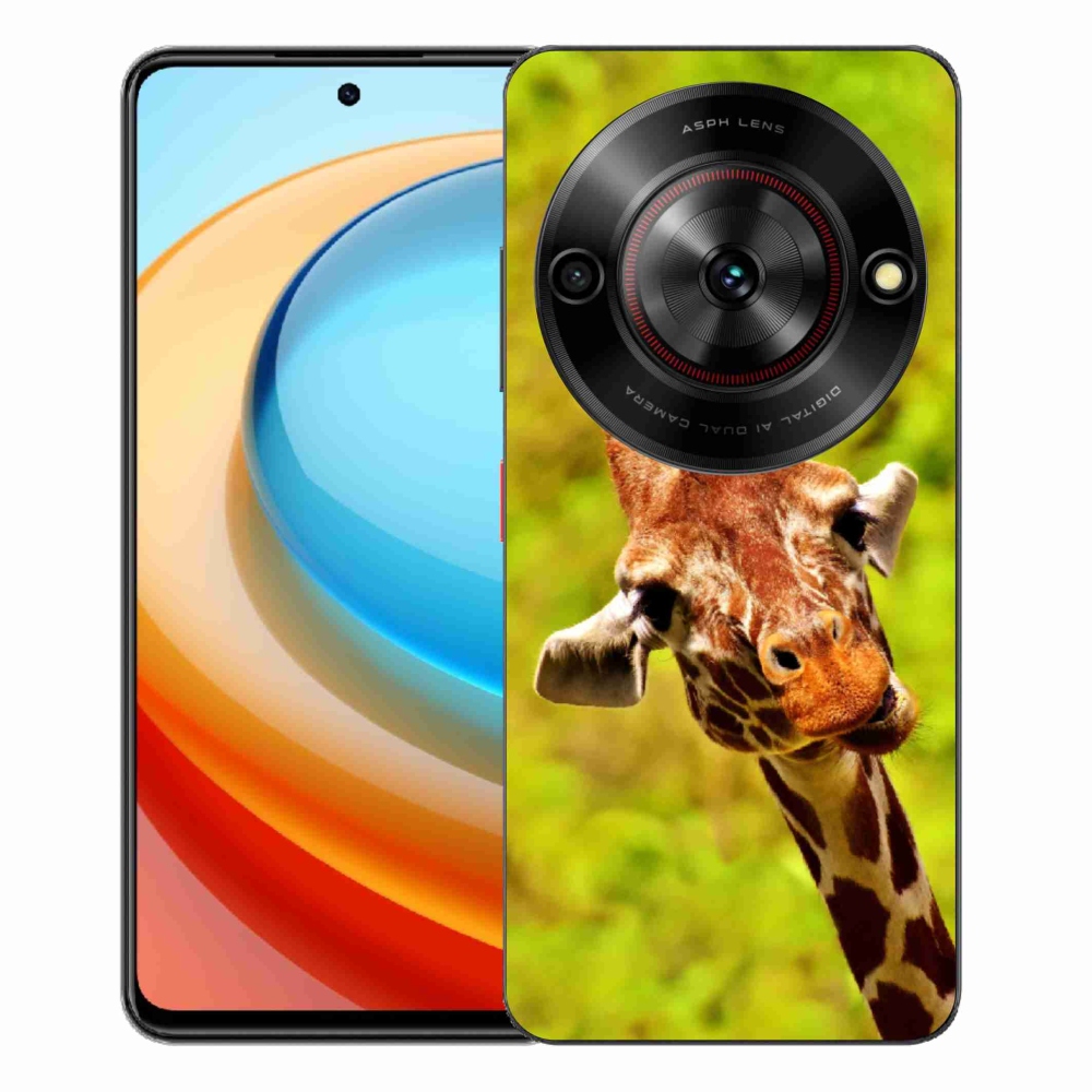 Gelový kryt mmCase na ZTE Blade A75 - žirafa