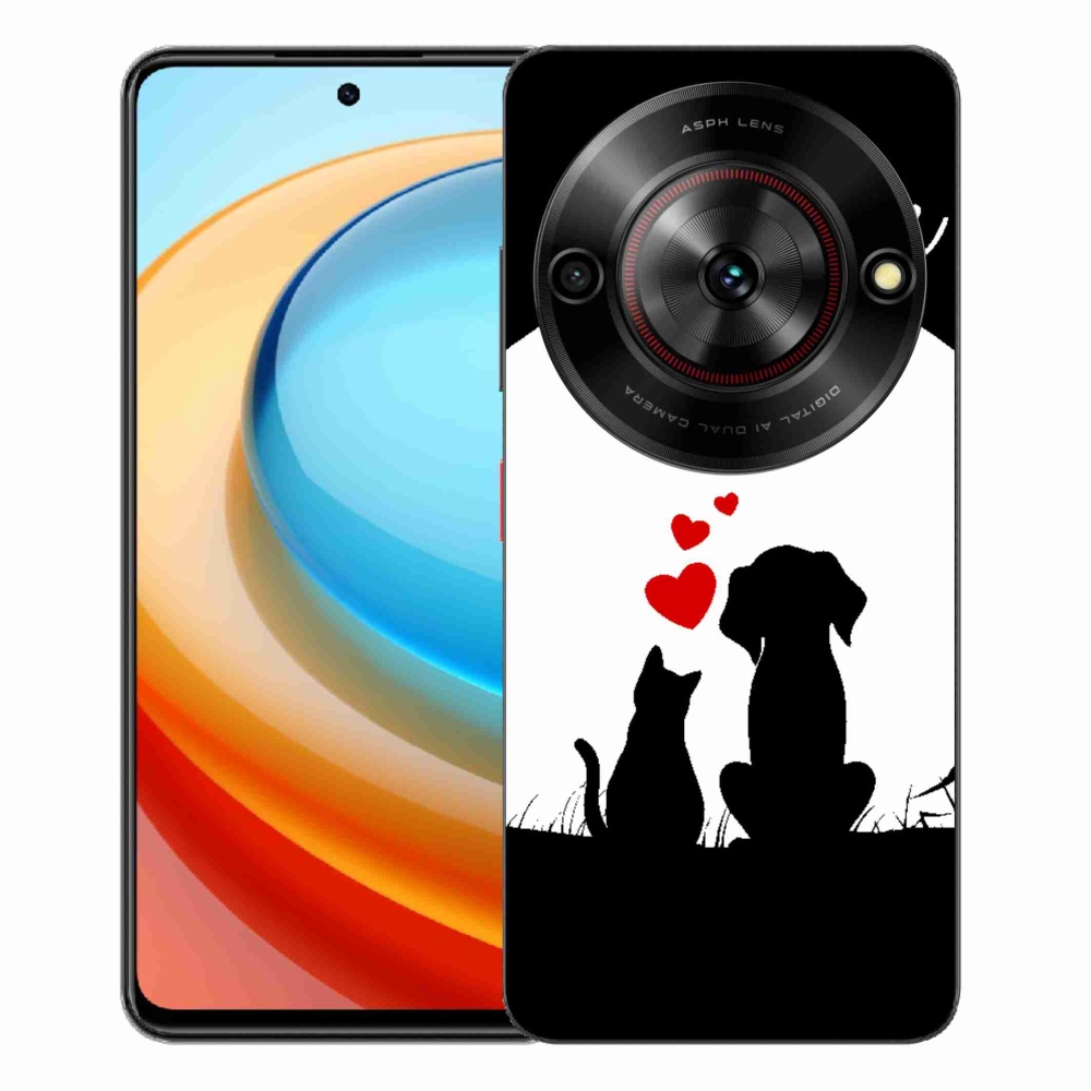 Gelový kryt mmCase na ZTE Blade A75 - zvířecí láska