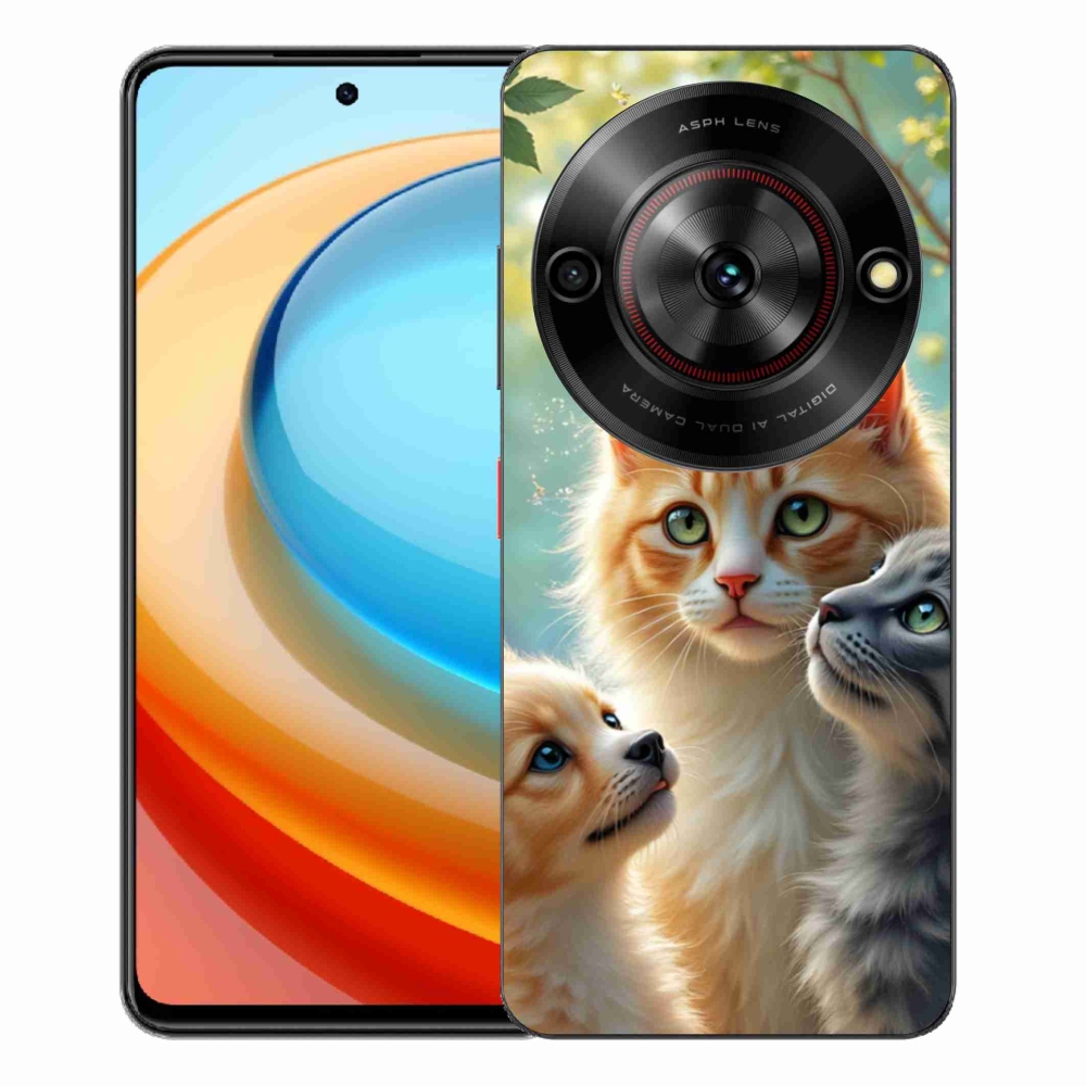 Gelový kryt mmCase na ZTE Blade A75 - zvířecí přátelství 2
