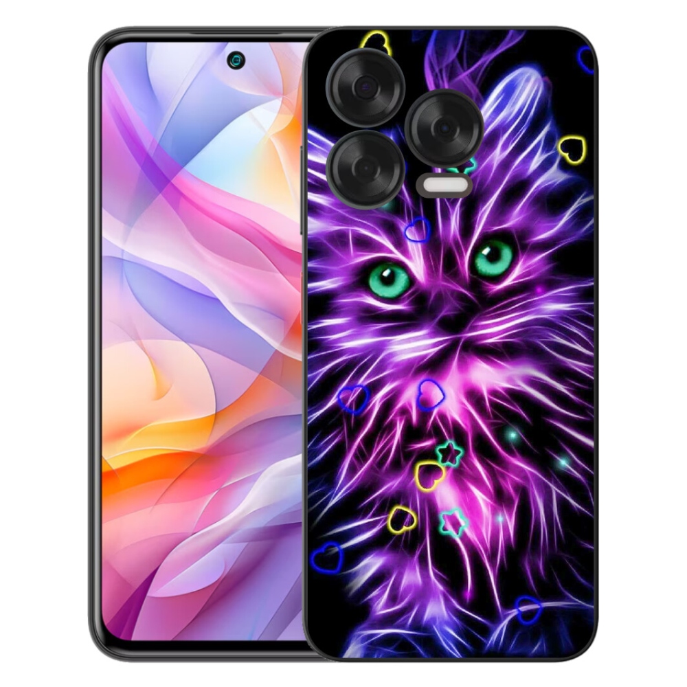 Gelový kryt mmCase na ZTE Blade V70 Vita - abstraktní kočka