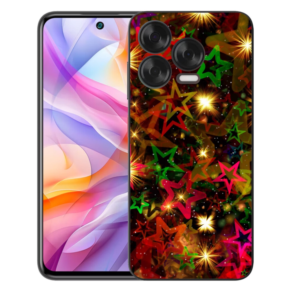 Gelový kryt mmCase na ZTE Blade V70 Vita - barevné hvězdičky
