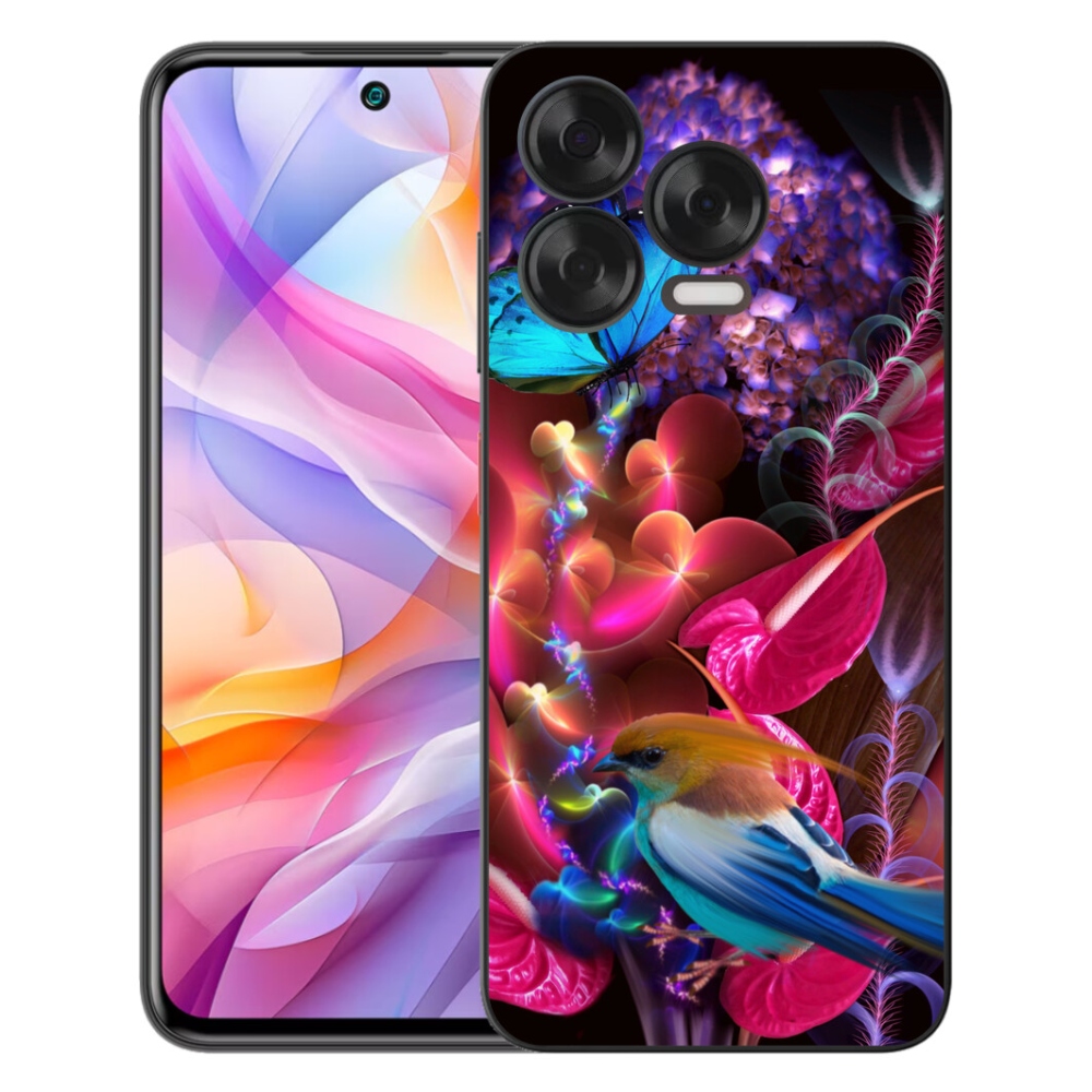 Gelový kryt mmCase na ZTE Blade V70 Vita - barevné květiny