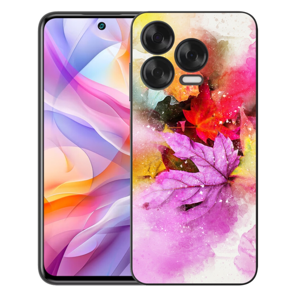 Gelový kryt mmCase na ZTE Blade V70 Vita - barevné listy
