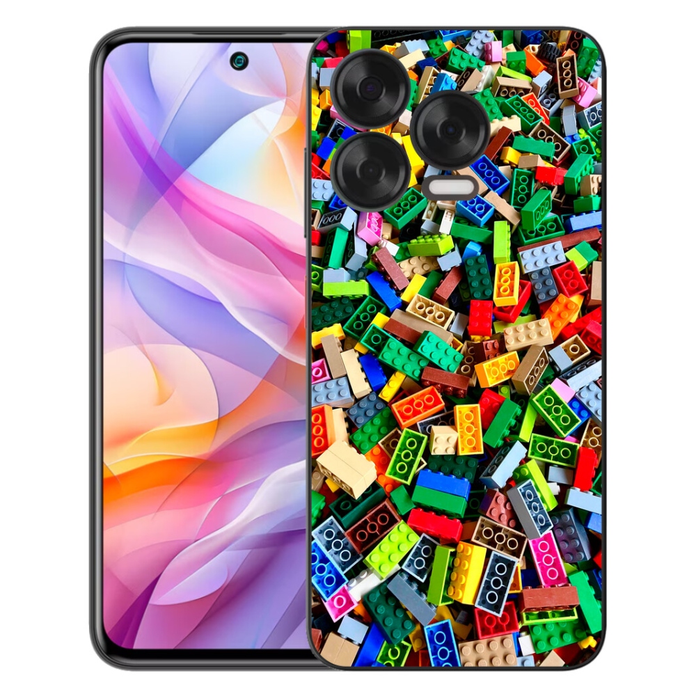 Gelový kryt mmCase na ZTE Blade V70 Vita - barevné stavební kostky