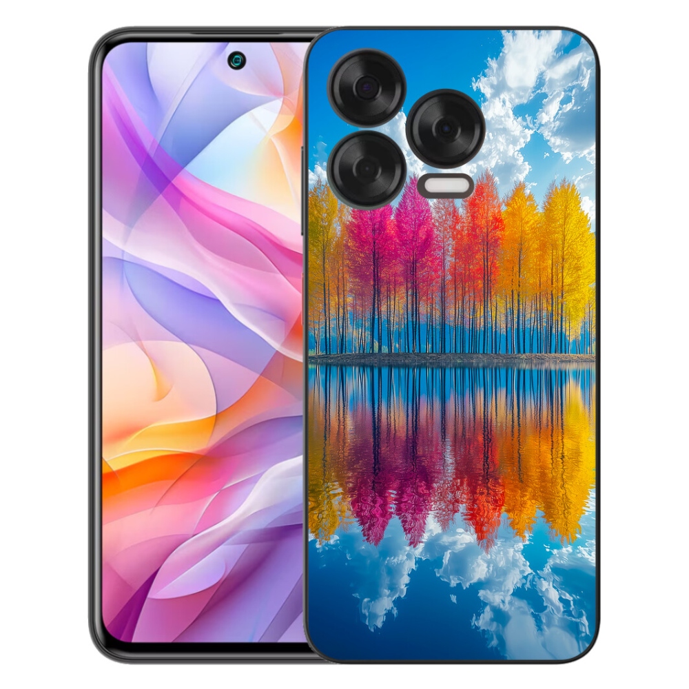 Gelový kryt mmCase na ZTE Blade V70 Vita - barevné stromy