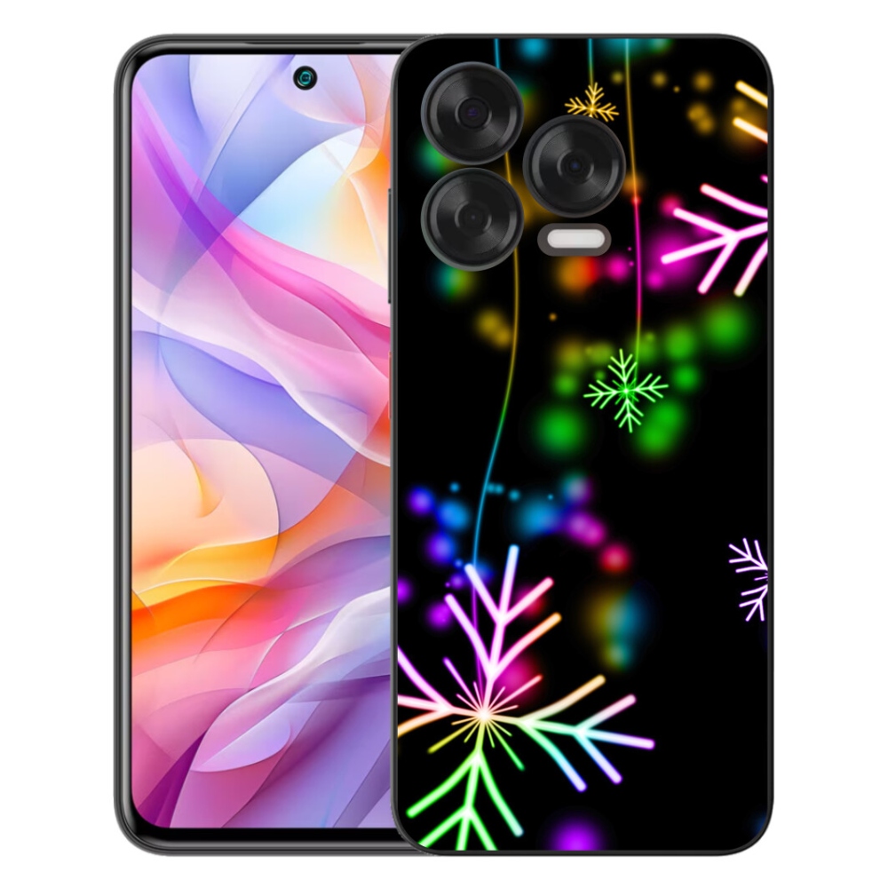 Gelový kryt mmCase na ZTE Blade V70 Vita - barevné vločky