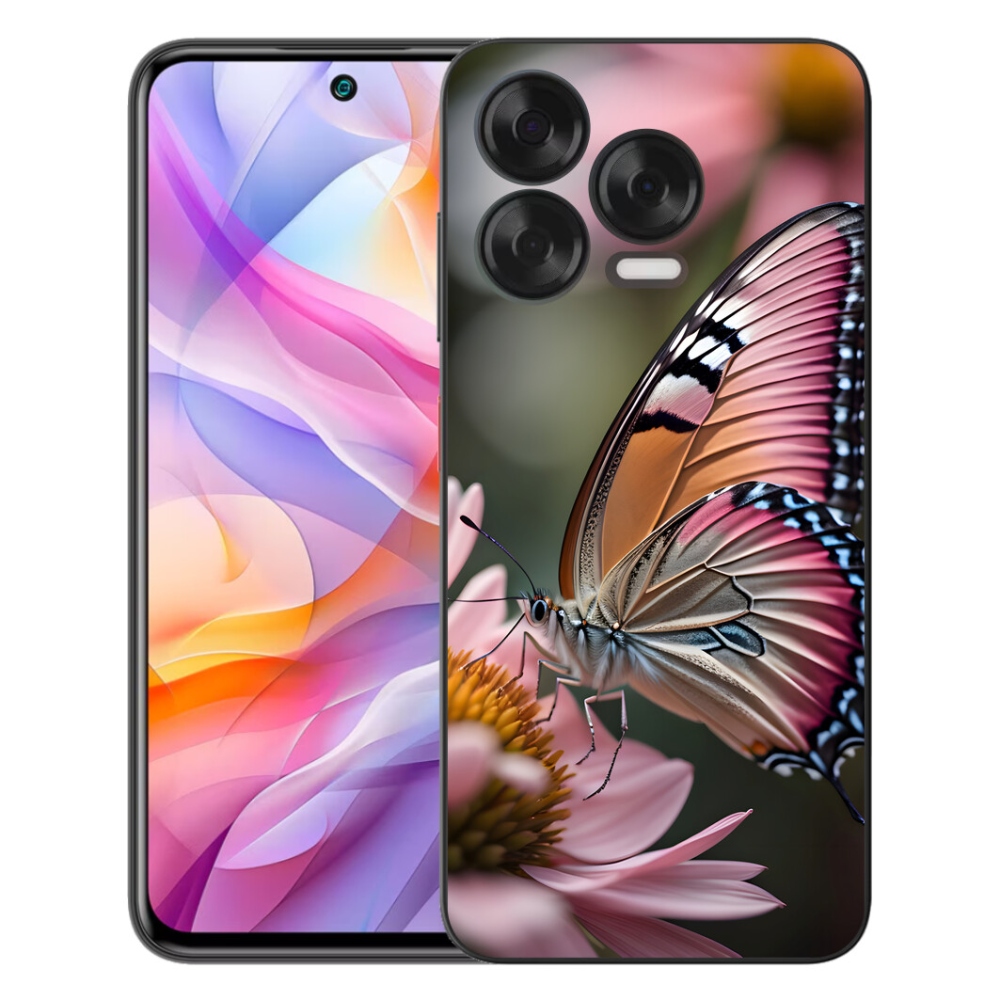 Gelový kryt mmCase na ZTE Blade V70 Vita - barevný motýl
