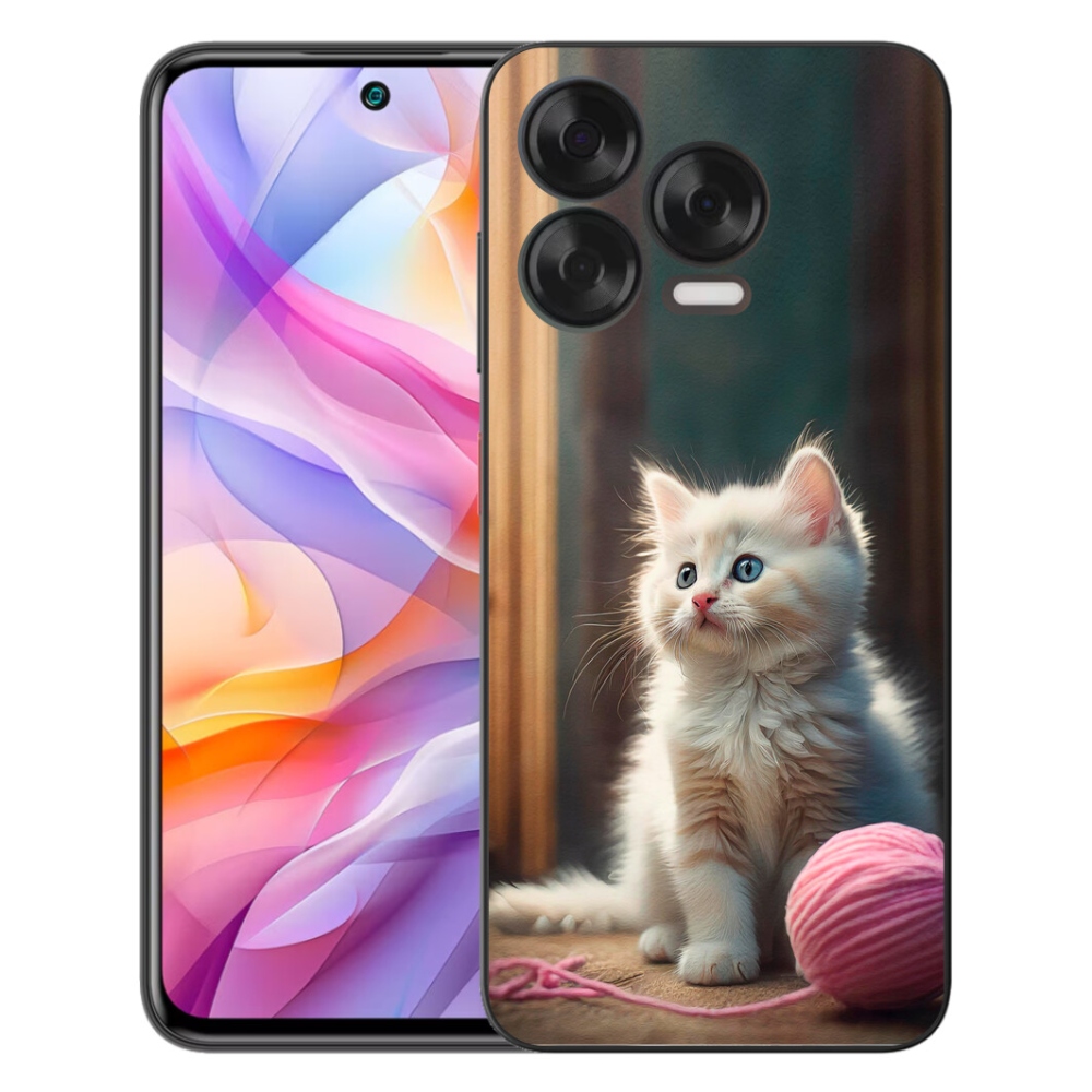 Gelový kryt mmCase na ZTE Blade V70 Vita - bílé kotě 2