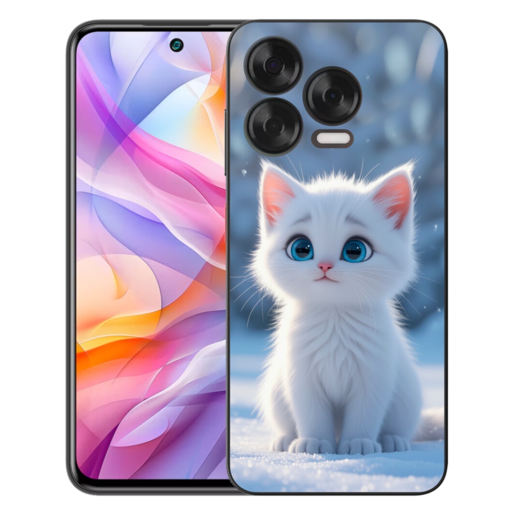 Gelový kryt mmCase na ZTE Blade V70 Vita - bílé kotě 3