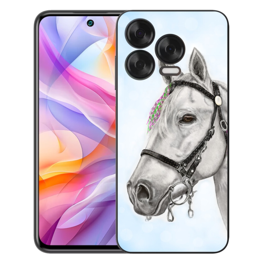 Gelový kryt mmCase na ZTE Blade V70 Vita - bílý kůň 1