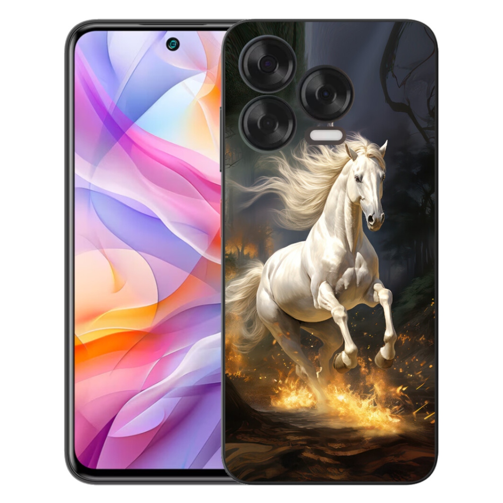 Gelový kryt mmCase na ZTE Blade V70 Vita - bílý kůň 2