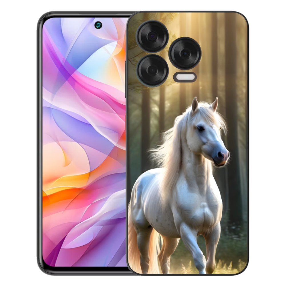 Gelový kryt mmCase na ZTE Blade V70 Vita - bílý kůň 3