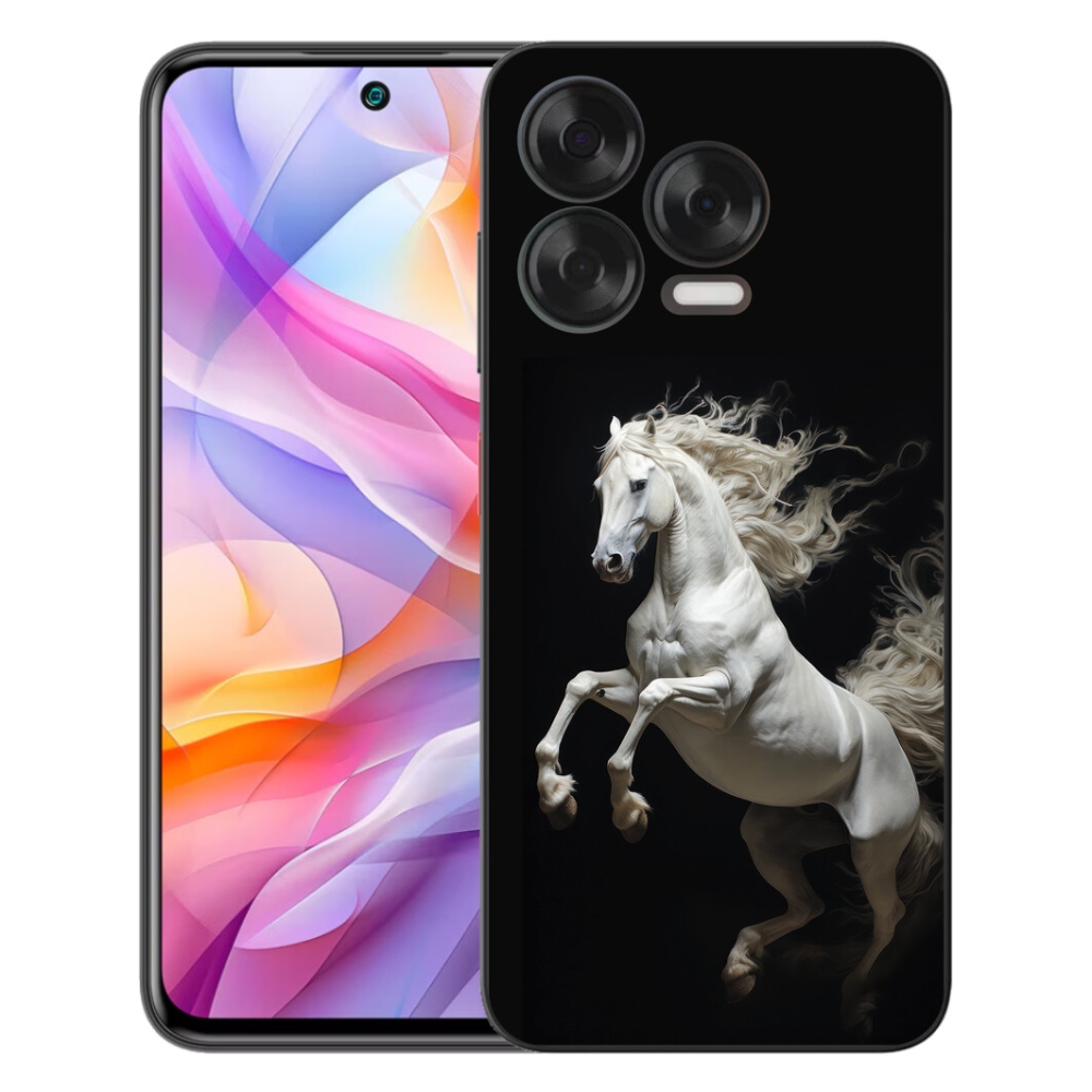 Gelový kryt mmCase na ZTE Blade V70 Vita - bílý kůň 4