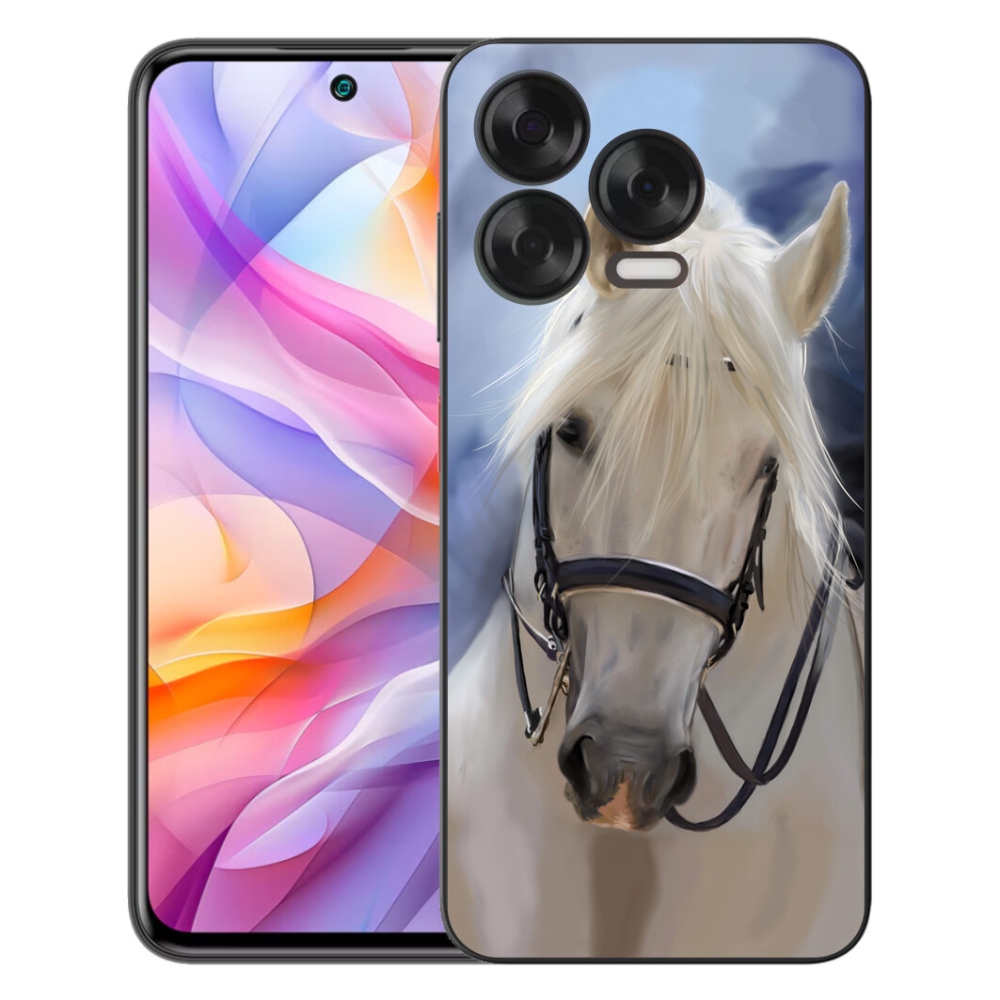Gelový kryt mmCase na ZTE Blade V70 Vita - bílý kůň