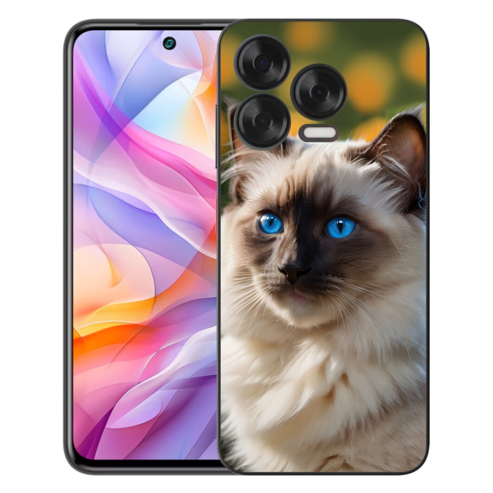 Gelový kryt mmCase na ZTE Blade V70 Vita - bílý ragdoll