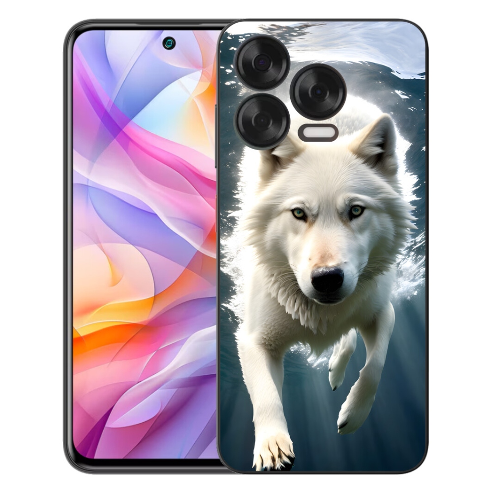 Gelový kryt mmCase na ZTE Blade V70 Vita - bílý vlk