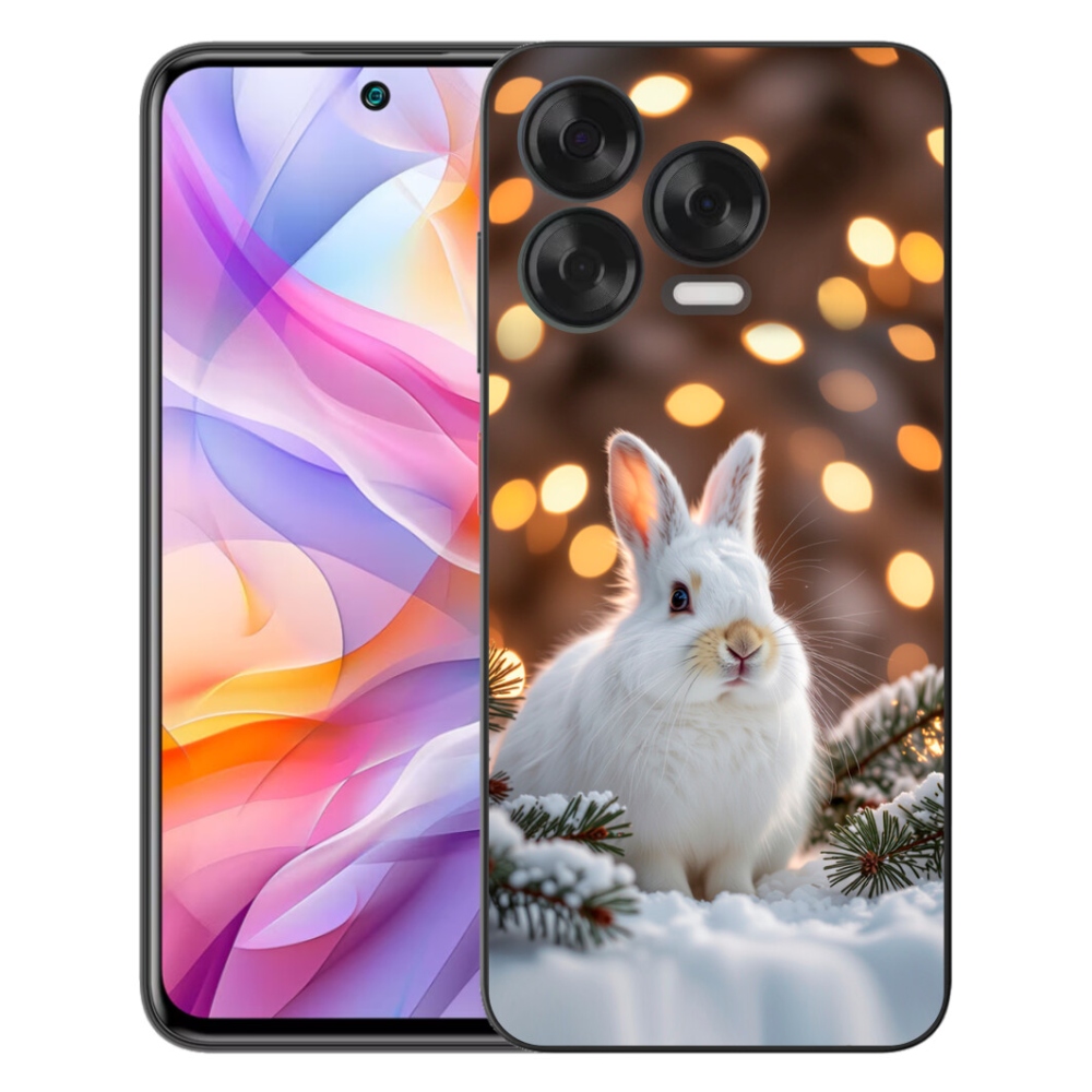 Gelový kryt mmCase na ZTE Blade V70 Vita - bílý zajíc
