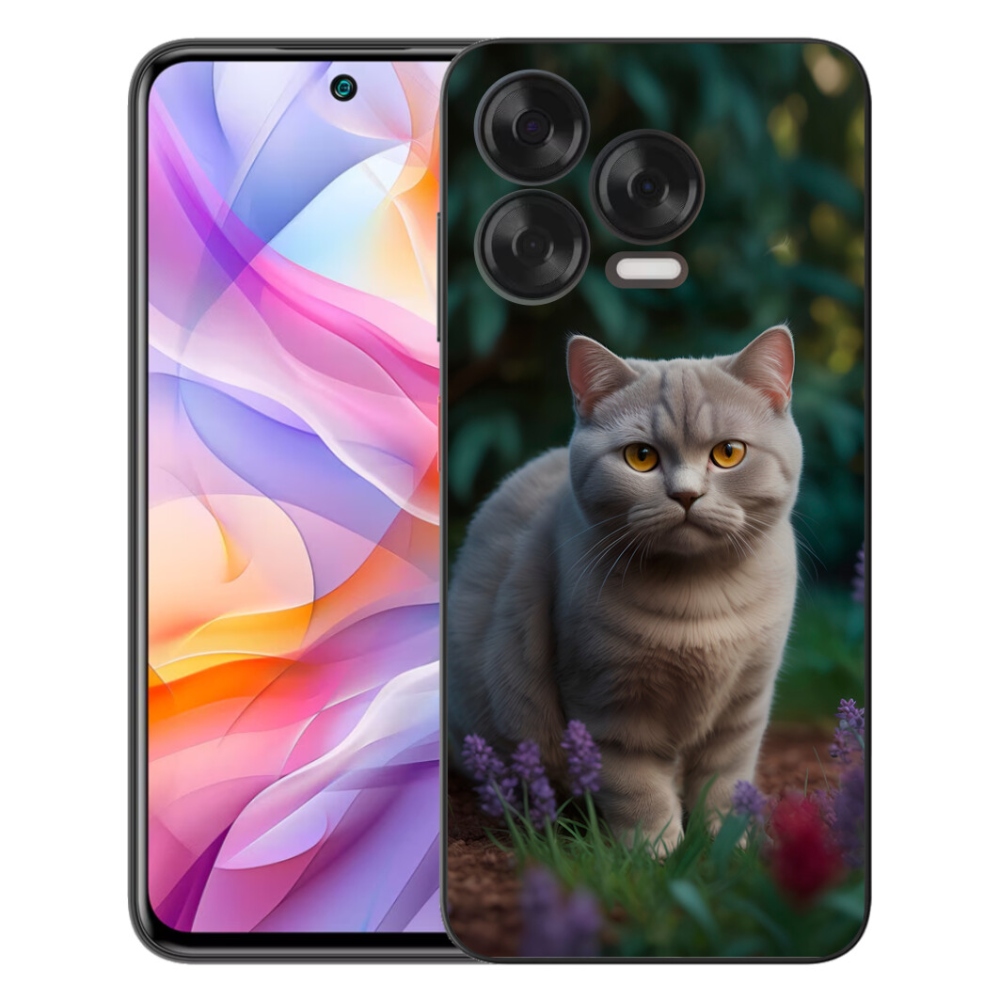 Gelový kryt mmCase na ZTE Blade V70 Vita - britská kočka