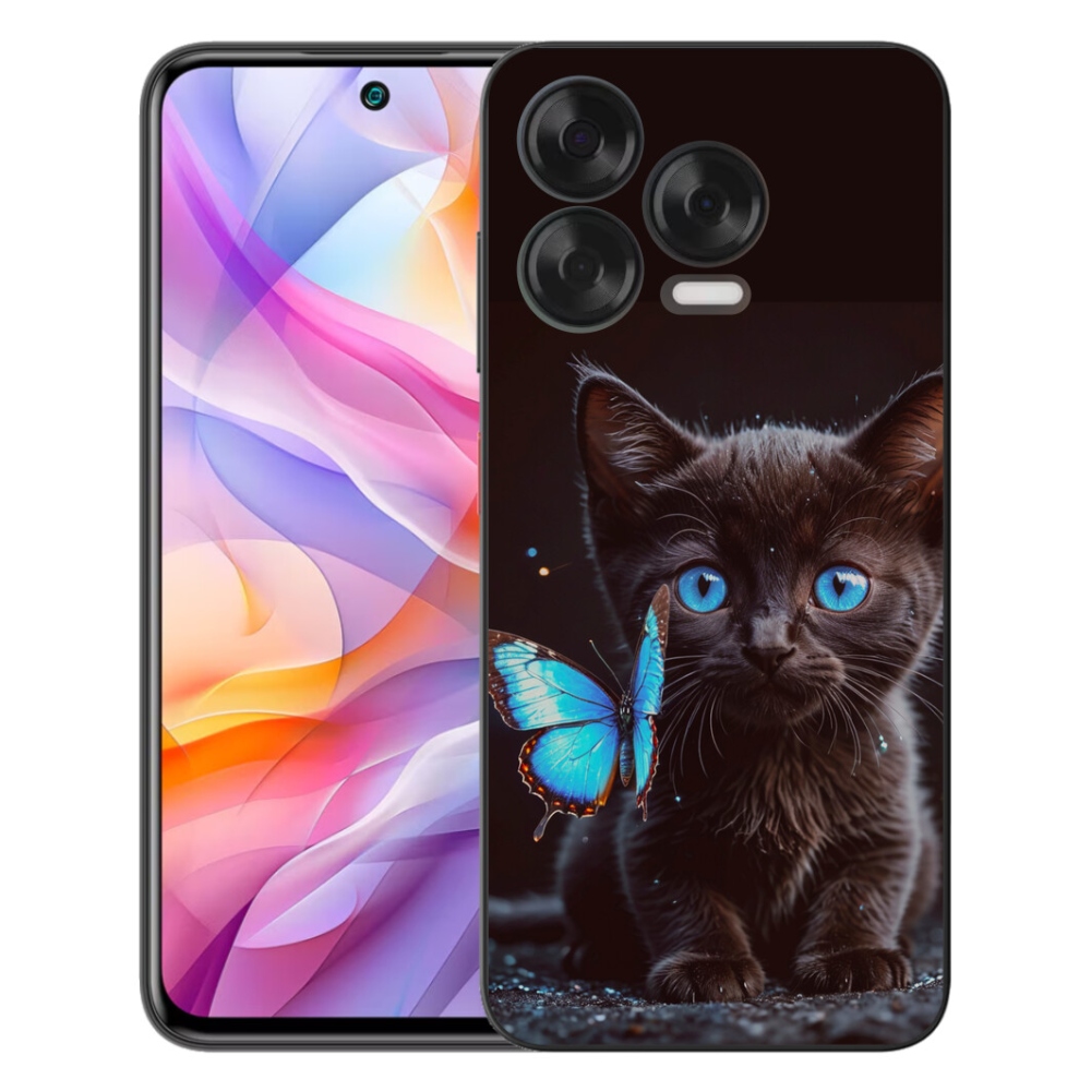 Gelový kryt mmCase na ZTE Blade V70 Vita - černé kotě 3