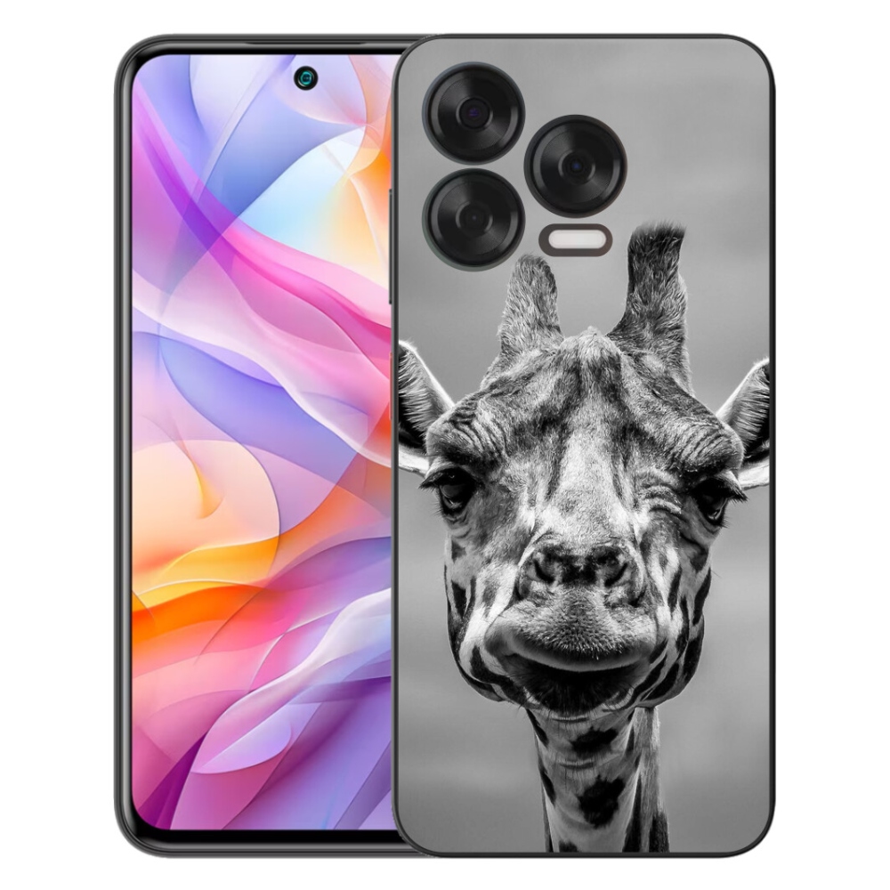 Gelový kryt mmCase na ZTE Blade V70 Vita - černobílá žirafa