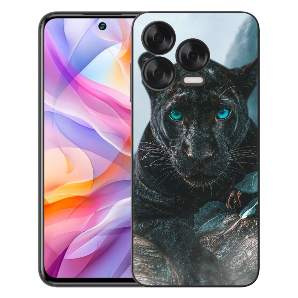 Gelový kryt mmCase na ZTE Blade V70 Vita - černý panter