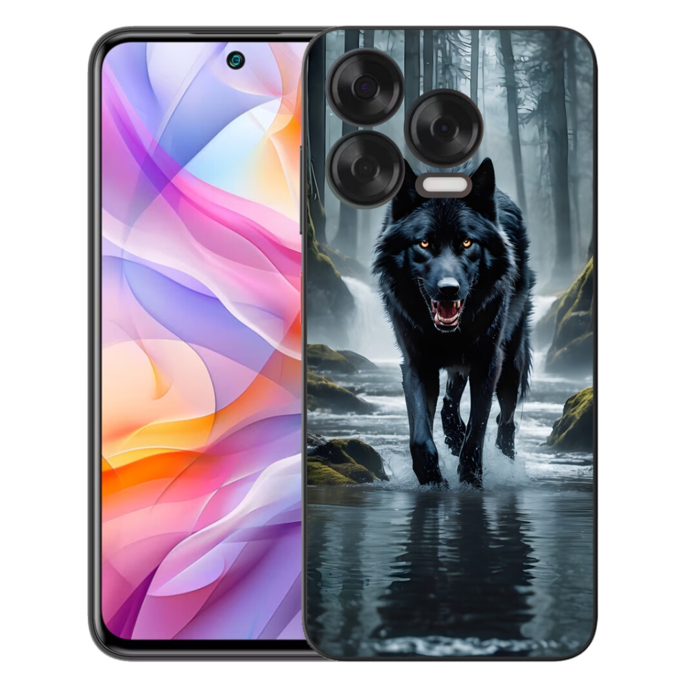 Gelový kryt mmCase na ZTE Blade V70 Vita - černý vlk