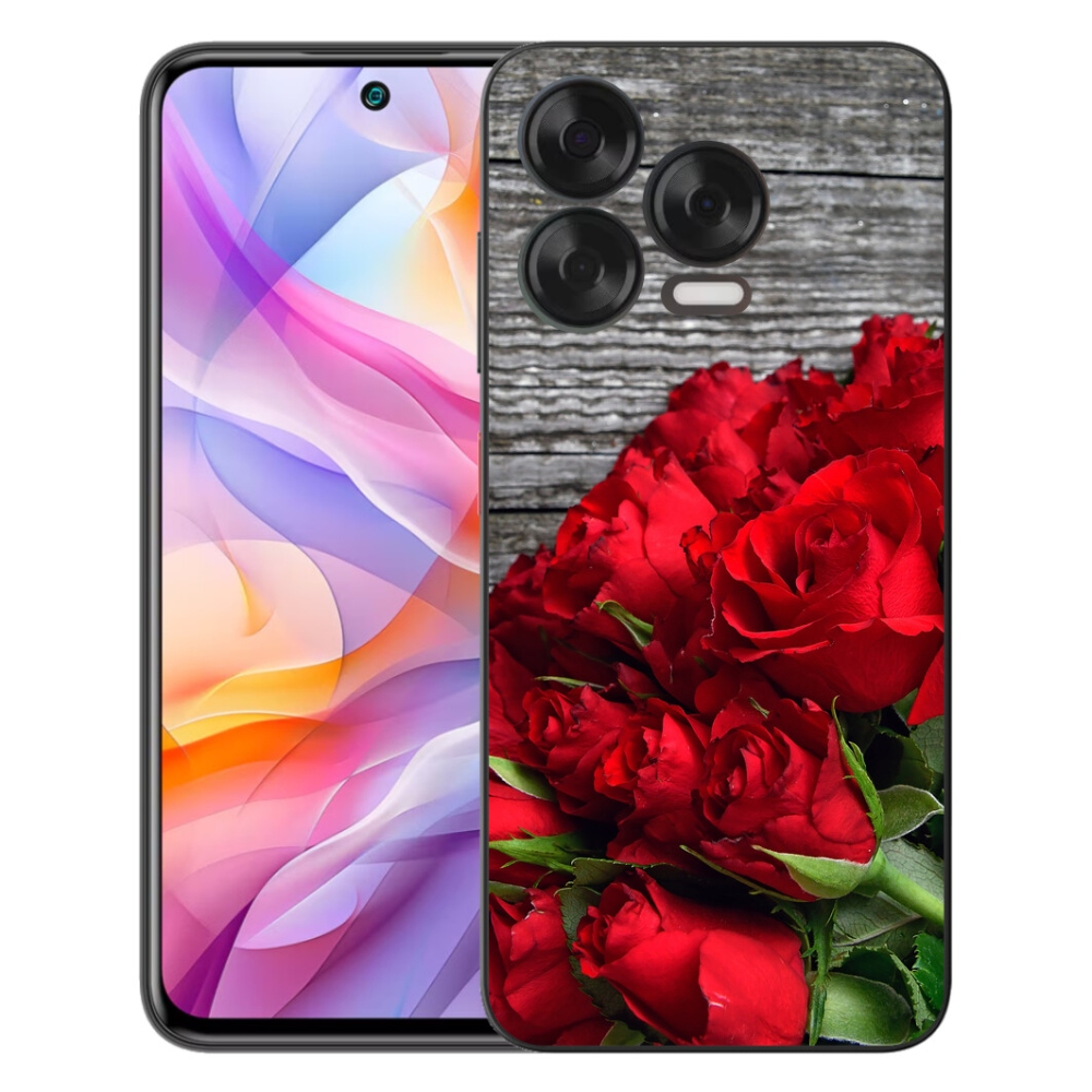 Gelový kryt mmCase na ZTE Blade V70 Vita - červené růže