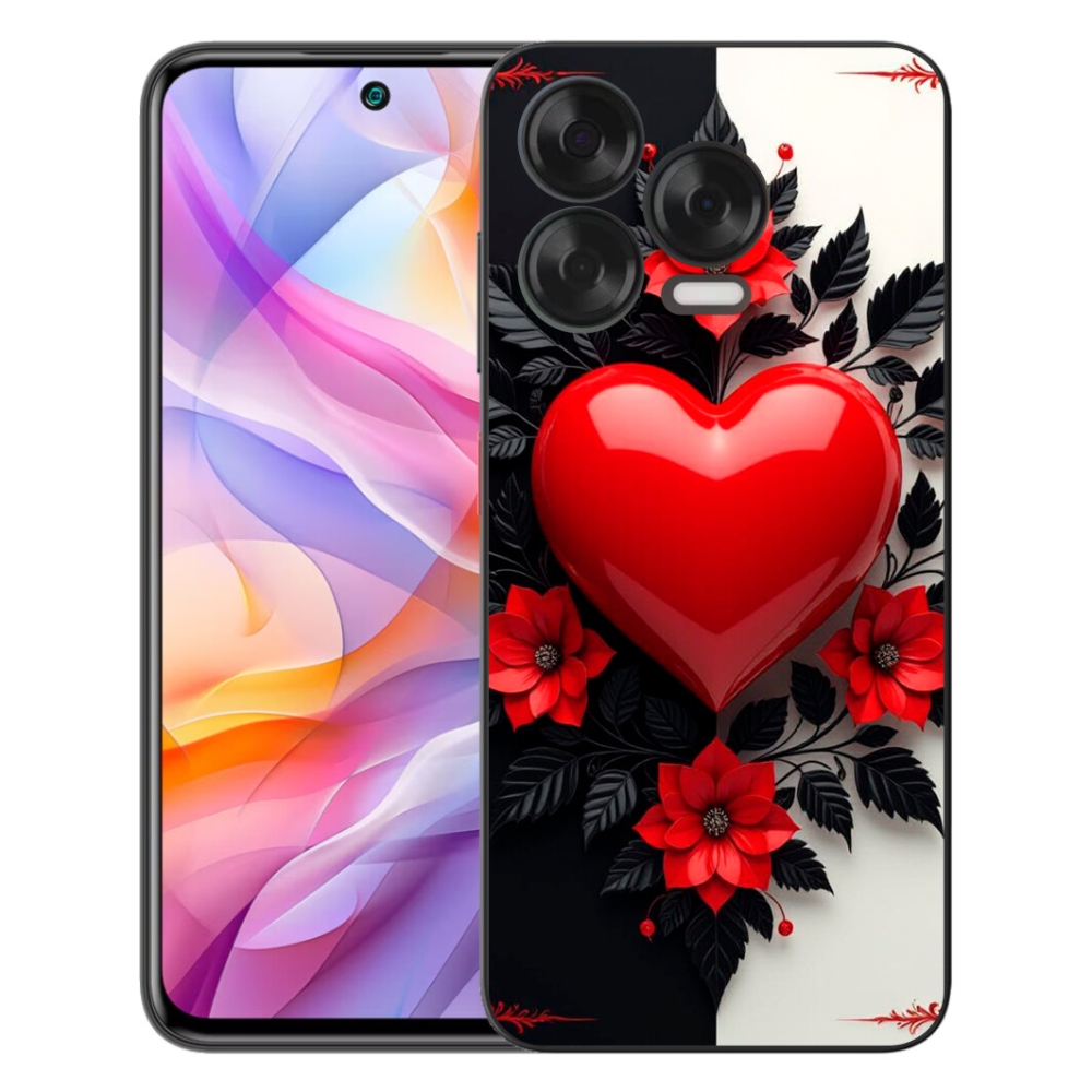Gelový kryt mmCase na ZTE Blade V70 Vita - červené srdce