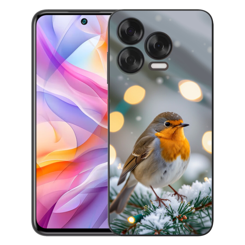 Gelový kryt mmCase na ZTE Blade V70 Vita - červenka v zimě