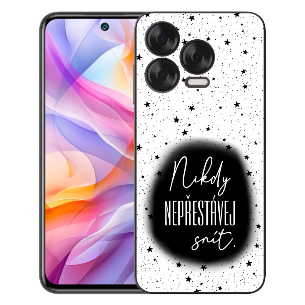 Gelový kryt mmCase na ZTE Blade V70 Vita - citát 1 černobílé pozadí