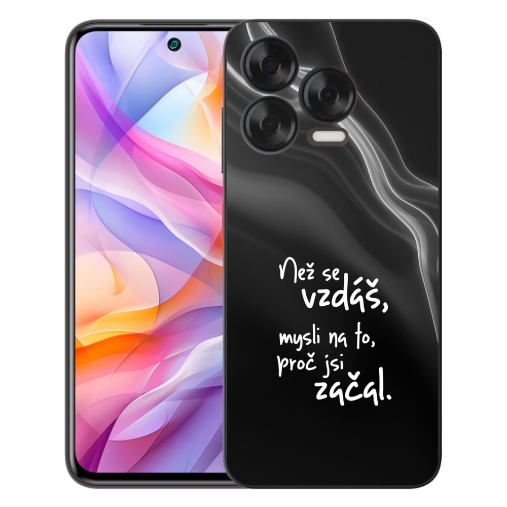 Gelový kryt mmCase na ZTE Blade V70 Vita - citát 2 černé pozadí