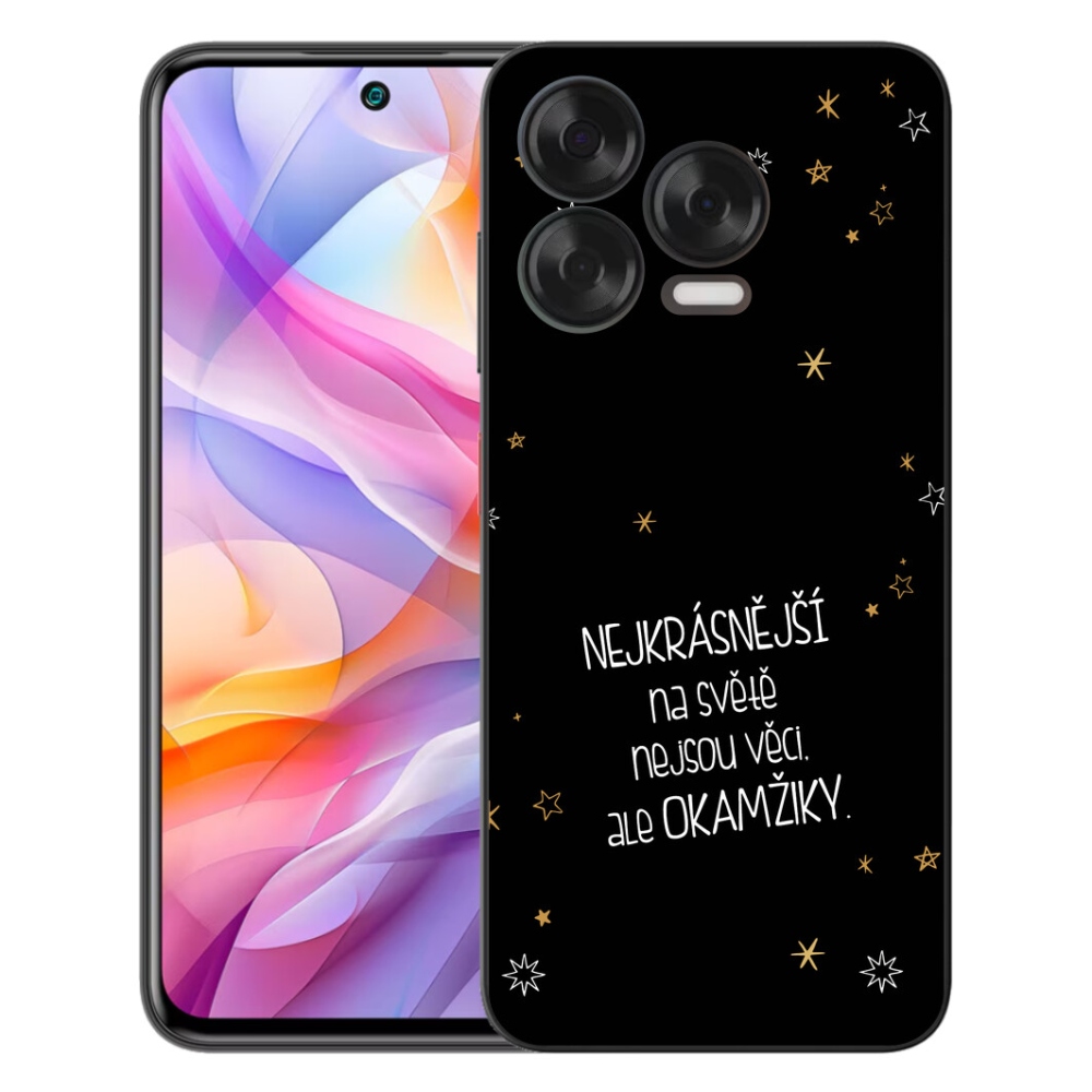 Gelový kryt mmCase na ZTE Blade V70 Vita - citát 4 černé pozadí