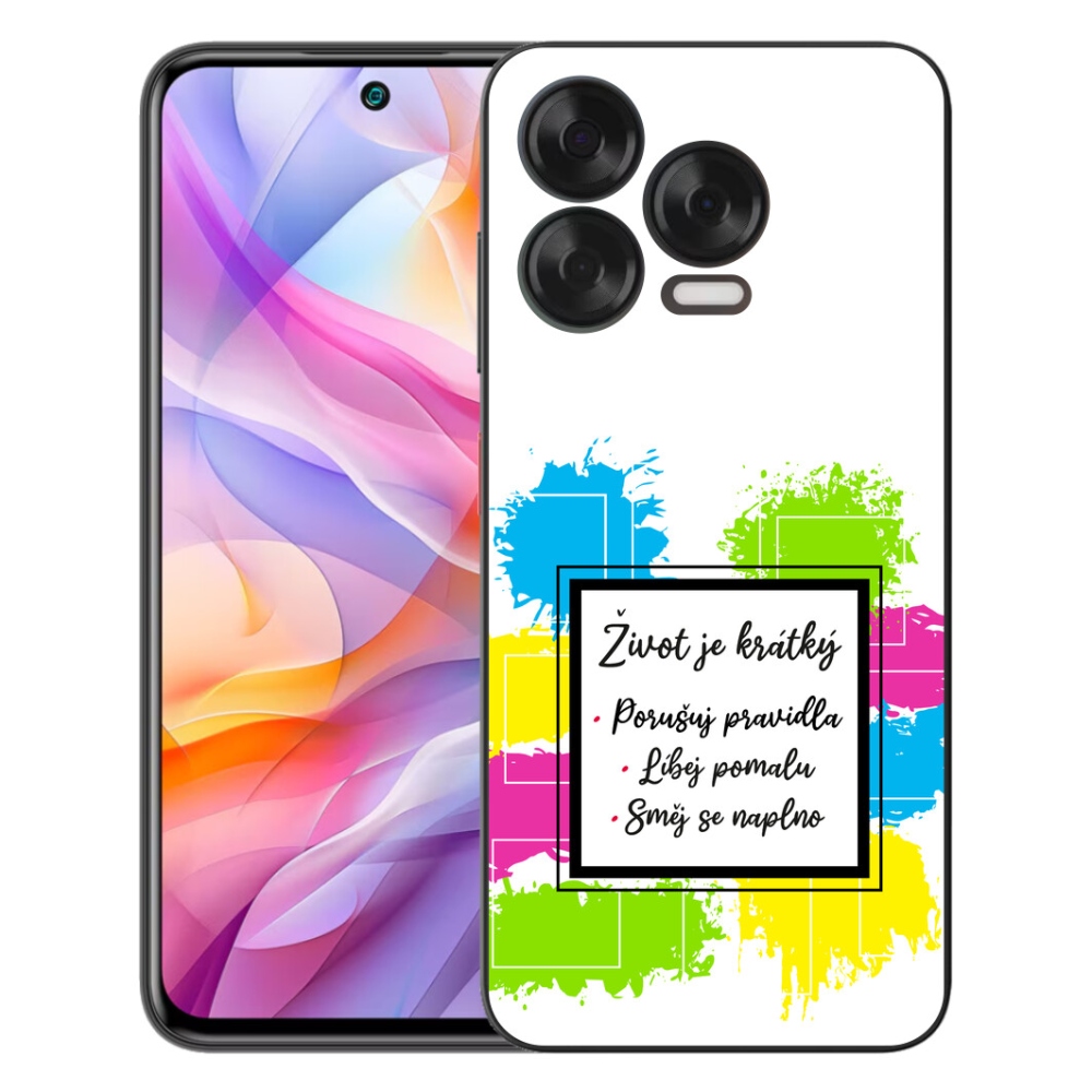 Gelový kryt mmCase na ZTE Blade V70 Vita - citát 5 bílé pozadí
