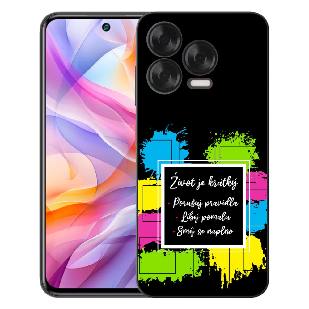 Gelový kryt mmCase na ZTE Blade V70 Vita - citát 5 černé pozadí