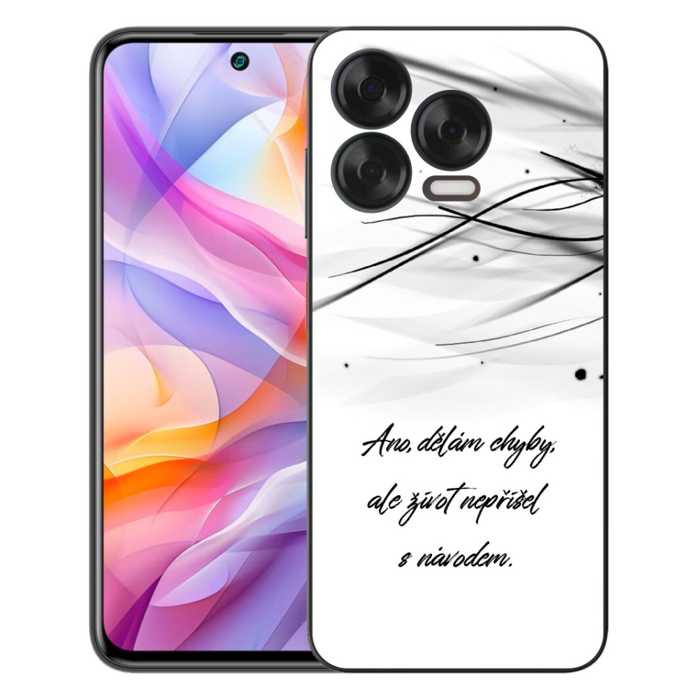 Gelový kryt mmCase na ZTE Blade V70 Vita - citát bílé pozadí