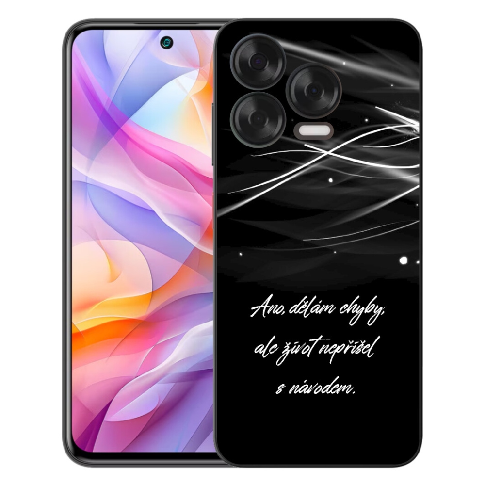Gelový kryt mmCase na ZTE Blade V70 Vita - citát černé pozadí