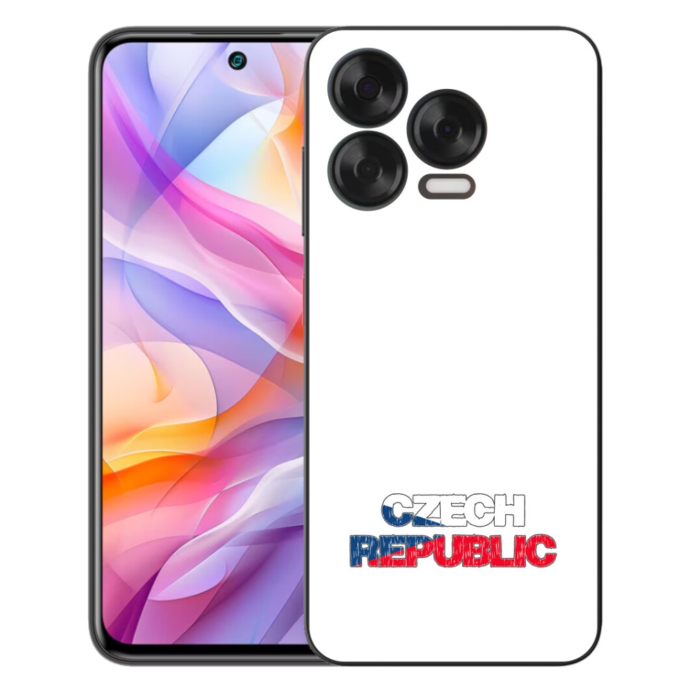 Gelový kryt mmCase na ZTE Blade V70 Vita - Czech Republic bílé pozadí