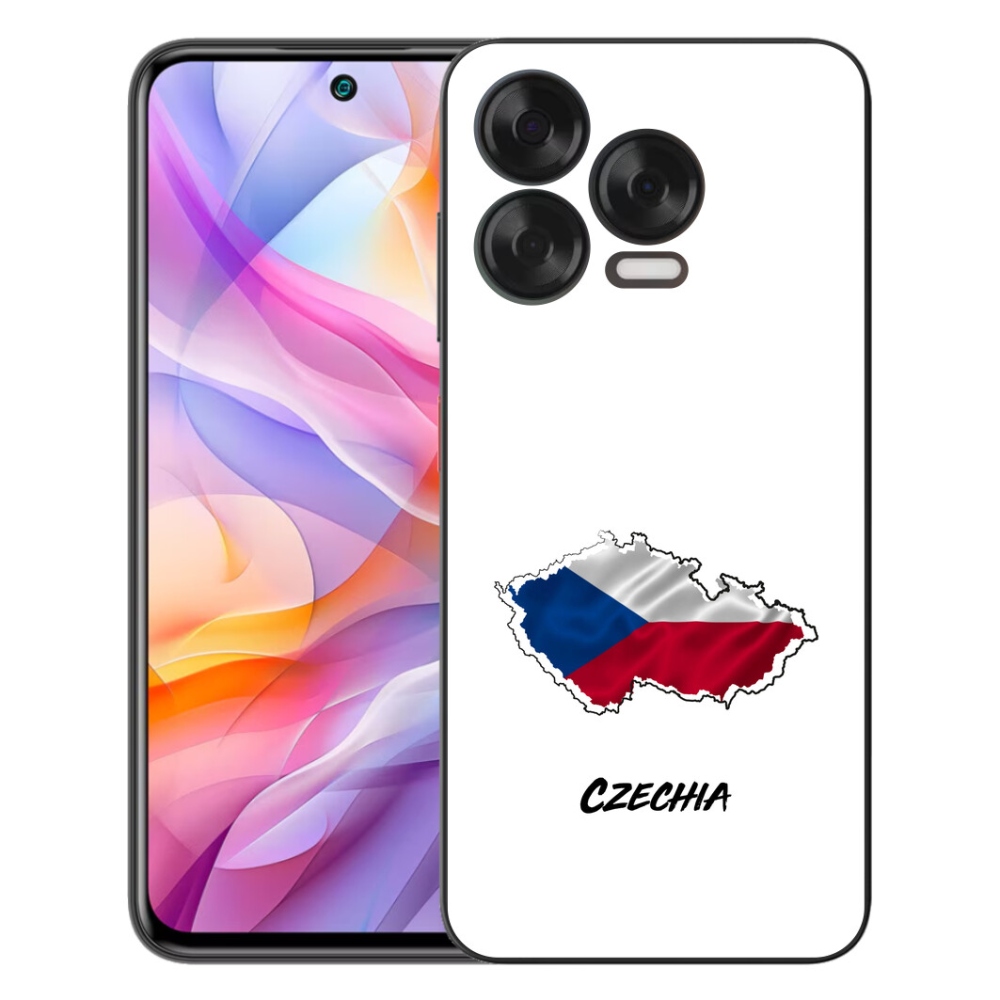 Gelový kryt mmCase na ZTE Blade V70 Vita - Czechia bílé pozadí