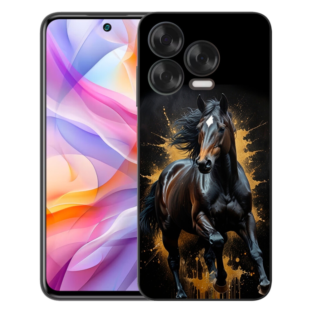 Gelový kryt mmCase na ZTE Blade V70 Vita - elegantní černý hřebec